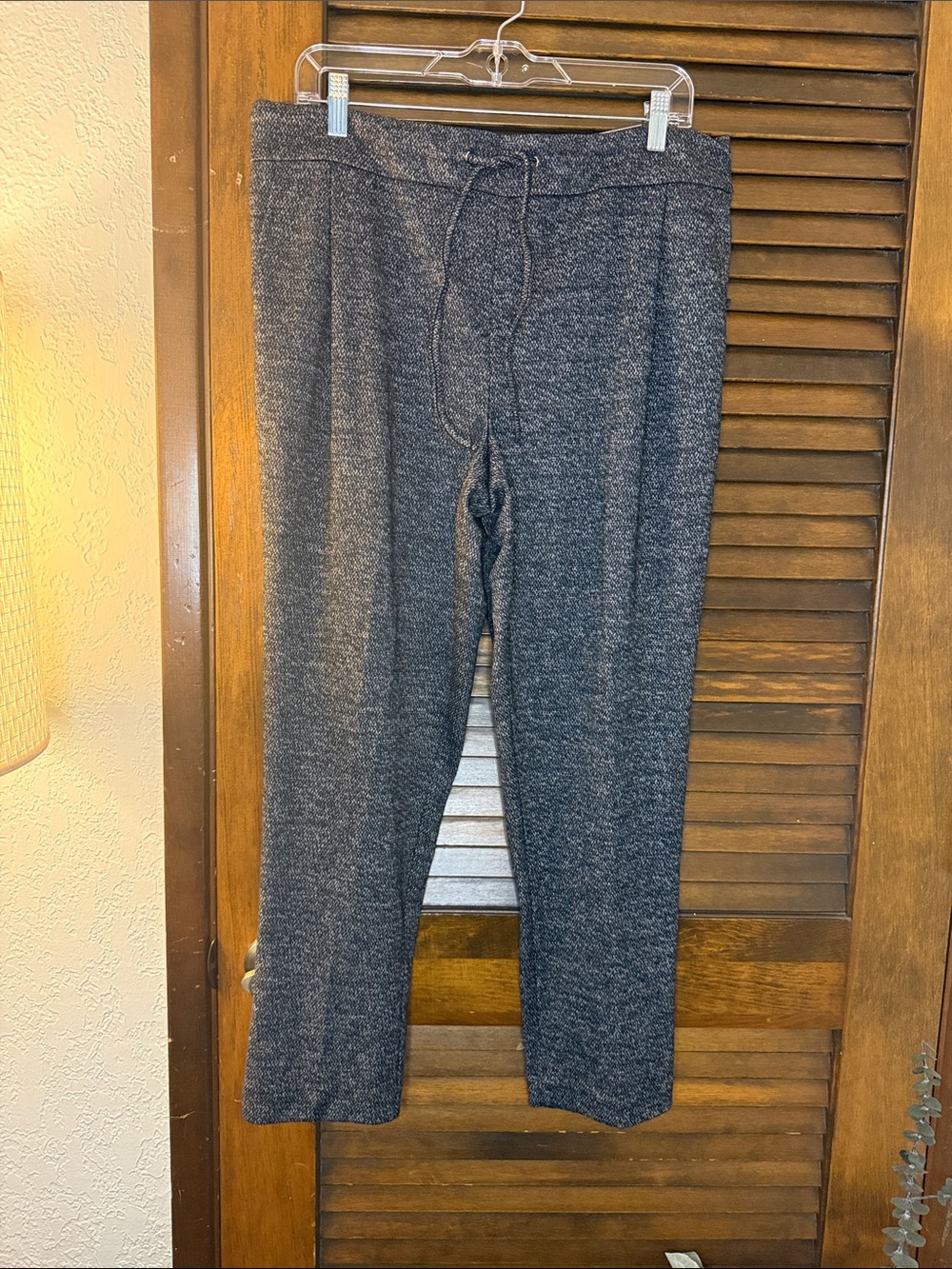 Charcoal Knit Drawstring Pants